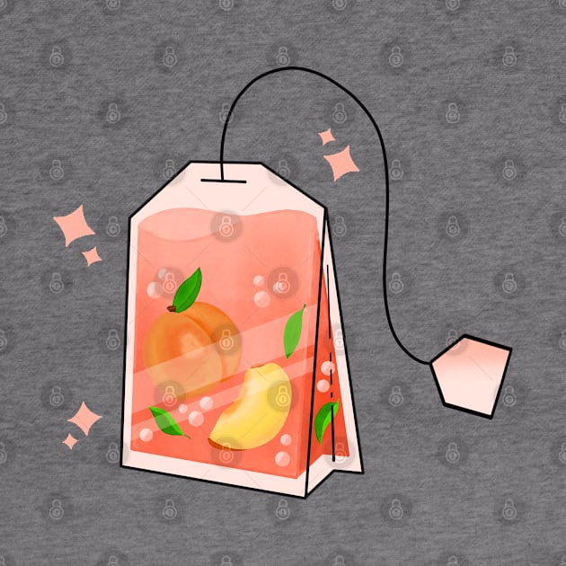 Peach Tea Bag by Kimprut